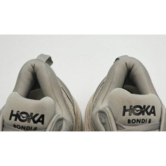 Hoka One One Men's Light Gray  Bondi 8 Athletic Running Shoes Sz 10D 2812 - Picture 9 of 16